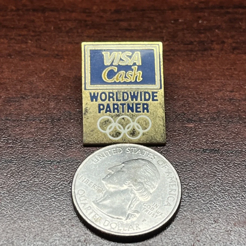 1996 Atlanta Olympics Visa‎ Cash Credit Card Worldwide Partner Lapel Hat Pin